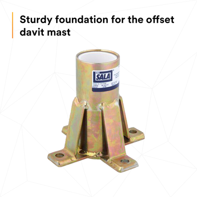 3M DBI-SALA Confined Space Floor Mount Sleeve Davit Base - 8516190