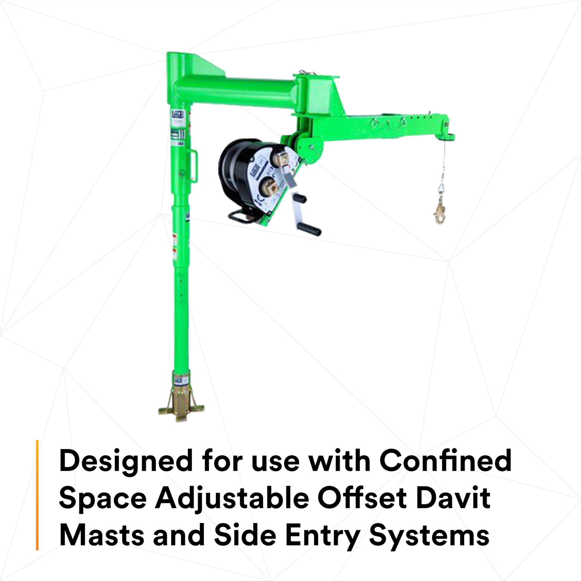 3M DBI-SALA Confined Space Floor Mount Sleeve Davit Base - 8516190