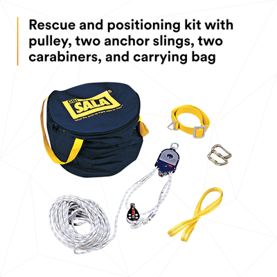 3M DBI-SALA Rollgliss RPD Rescue Positioning Device - 4:1 Ratio - 3602100