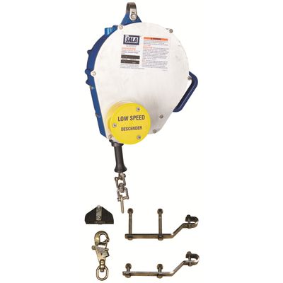 3M DBI-SALA Rollgliss Descender - Sloped/Auto Retract - 115 FT - Galvanized Cable - - 3303001