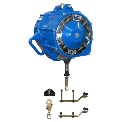 3M DBI-SALA Rollgliss Sloped Low Speed Automatic Descender with Hardware Kit - Galvanized Steel Cable/Hook - 200 ft - 3303021