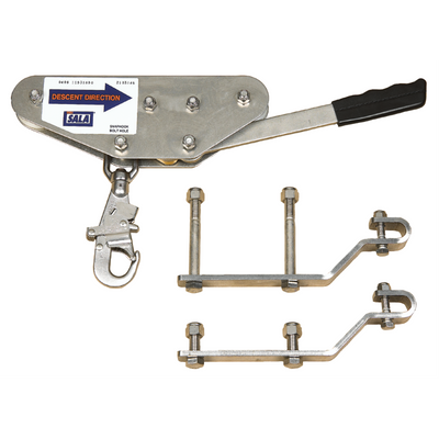 3M DBI-SALA Rollgliss Sloped High Speed Automatic Descender with Hardware Kit - Galvanized Steel Cable/Hook - 200 ft - 3303015