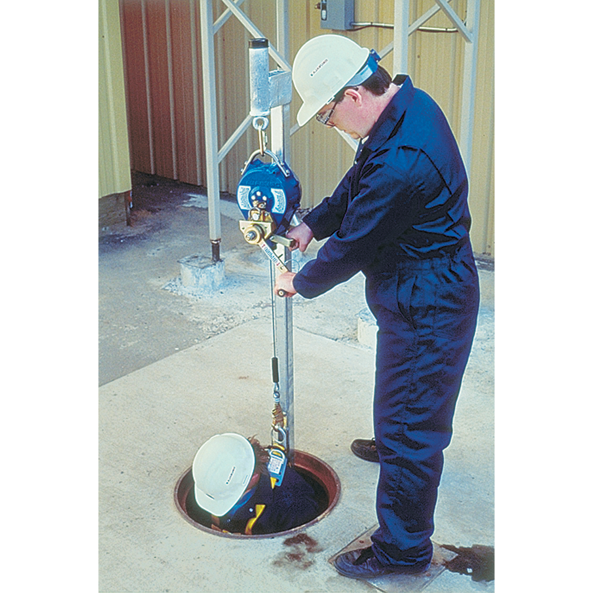 3M DBI-SALA Lad-Saf Ladder Anchor Post with Removable Extension - Galvanized Steel - 6116026