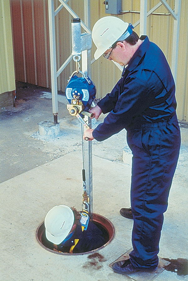 3M DBI-SALA Lad-Saf Ladder Anchor Post with Removable Extension - Galvanized Steel - 6116026