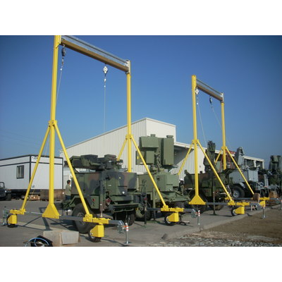 3M DBI-SALA Flexiguard A-Frame Rail Adjustable Height Anchor System - 2 User - Yellow - 16 - 22.5 ft Height - 30 ft Width - 8517781