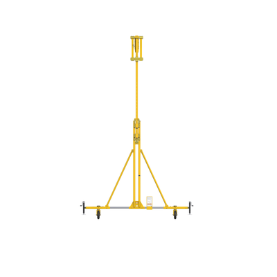 3M DBI-SALA Flexiguard A-Frame Rail Adjustable Height Anchor System - 2 User - Yellow - 16 - 22.5 ft Height - 30 ft Width - 8517781