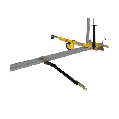 3M DBI-SALA Flexiguard A-Frame Rail Adjustable Height Anchor System - 2 User - Yellow - 16 - 22.5 ft Height - 30 ft Width - 8517781