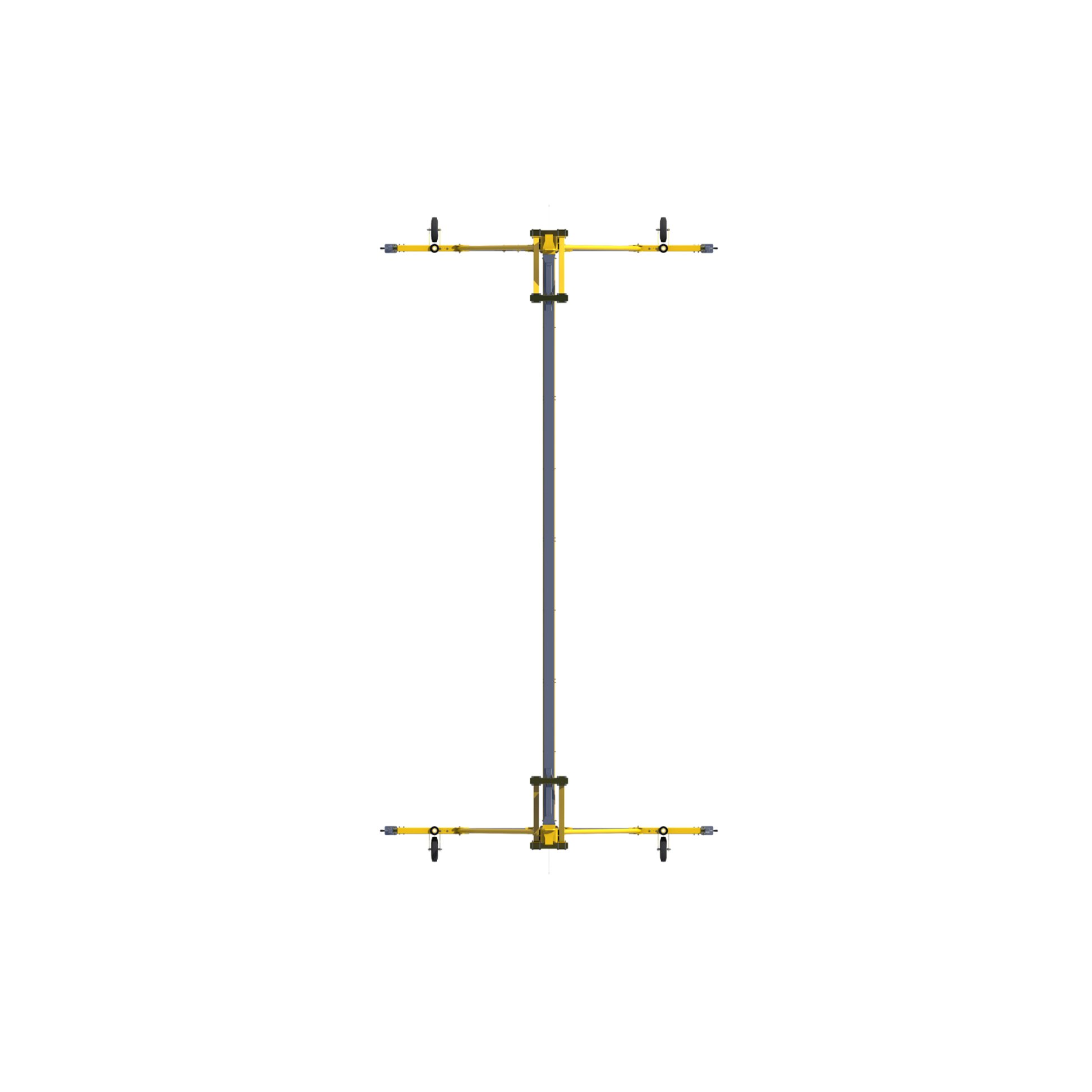 3M DBI-SALA Flexiguard A-Frame Rail Adjustable Height Anchor System - 2 User - Yellow - 16 - 22.5 ft Height - 30 ft Width - 8517781