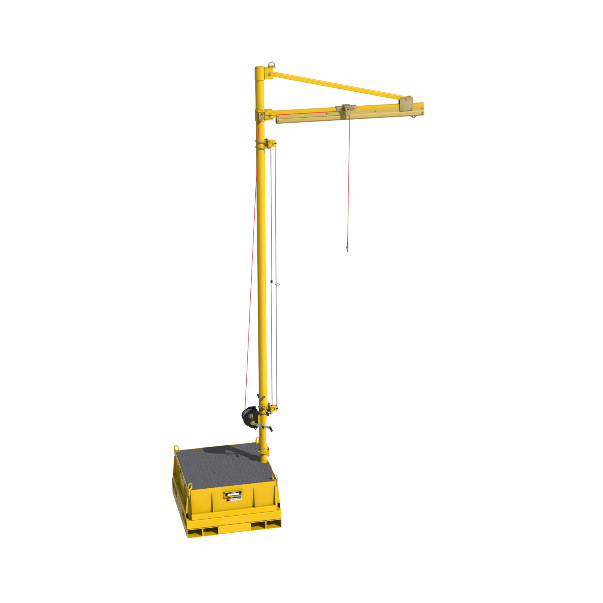 3M DBI-SALA Flexiguard Counterweight Jib Fixed Height Anchor System without Concrete - 1 User - 23.67 ft High - 8 ft - 8517754