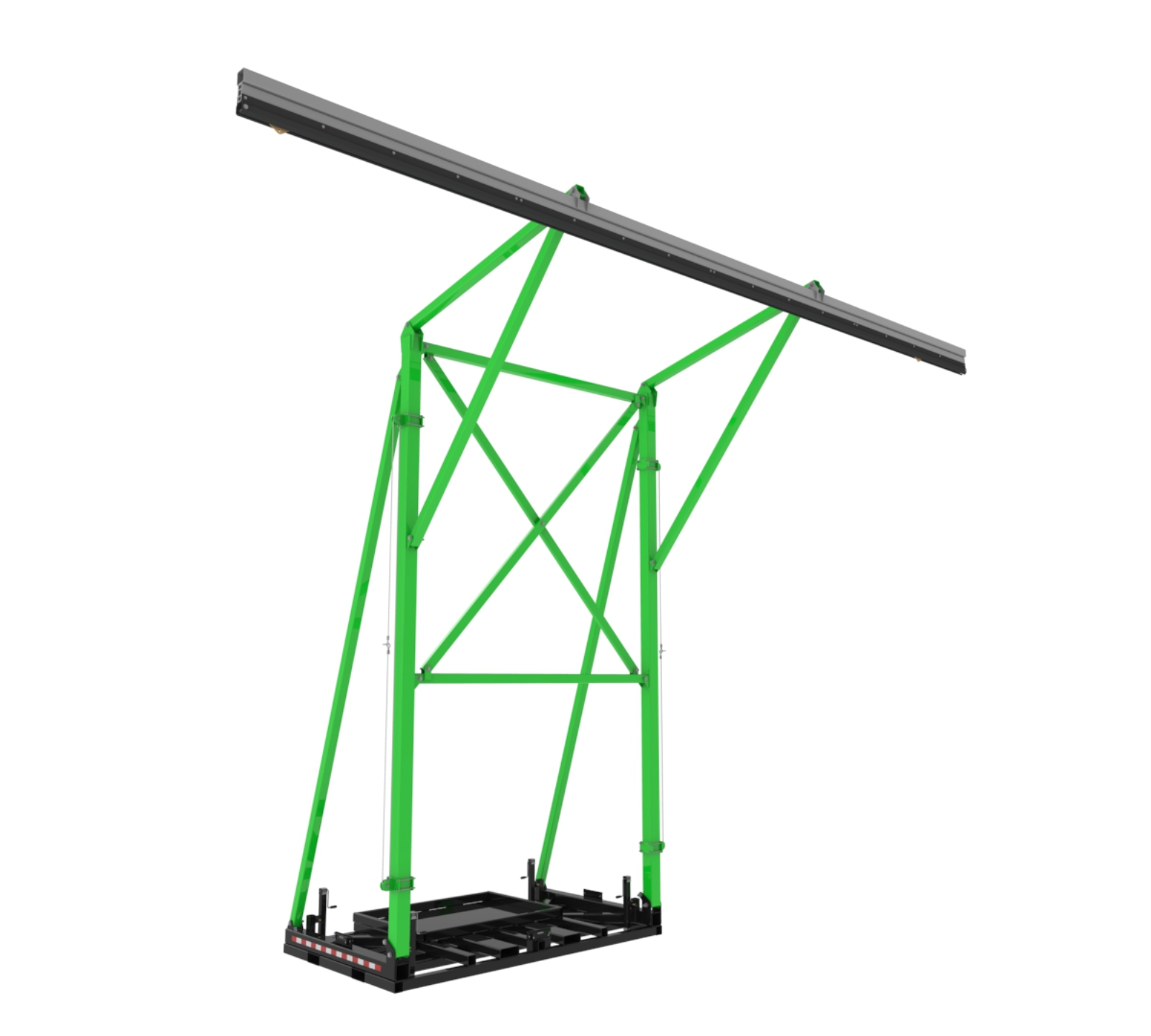 3M DBI-SALA Flexiguard Counterweight Rail Fixed Height Anchor System without Concrete - 2 User - 22 ft High - 32 ft Wide - 8517760