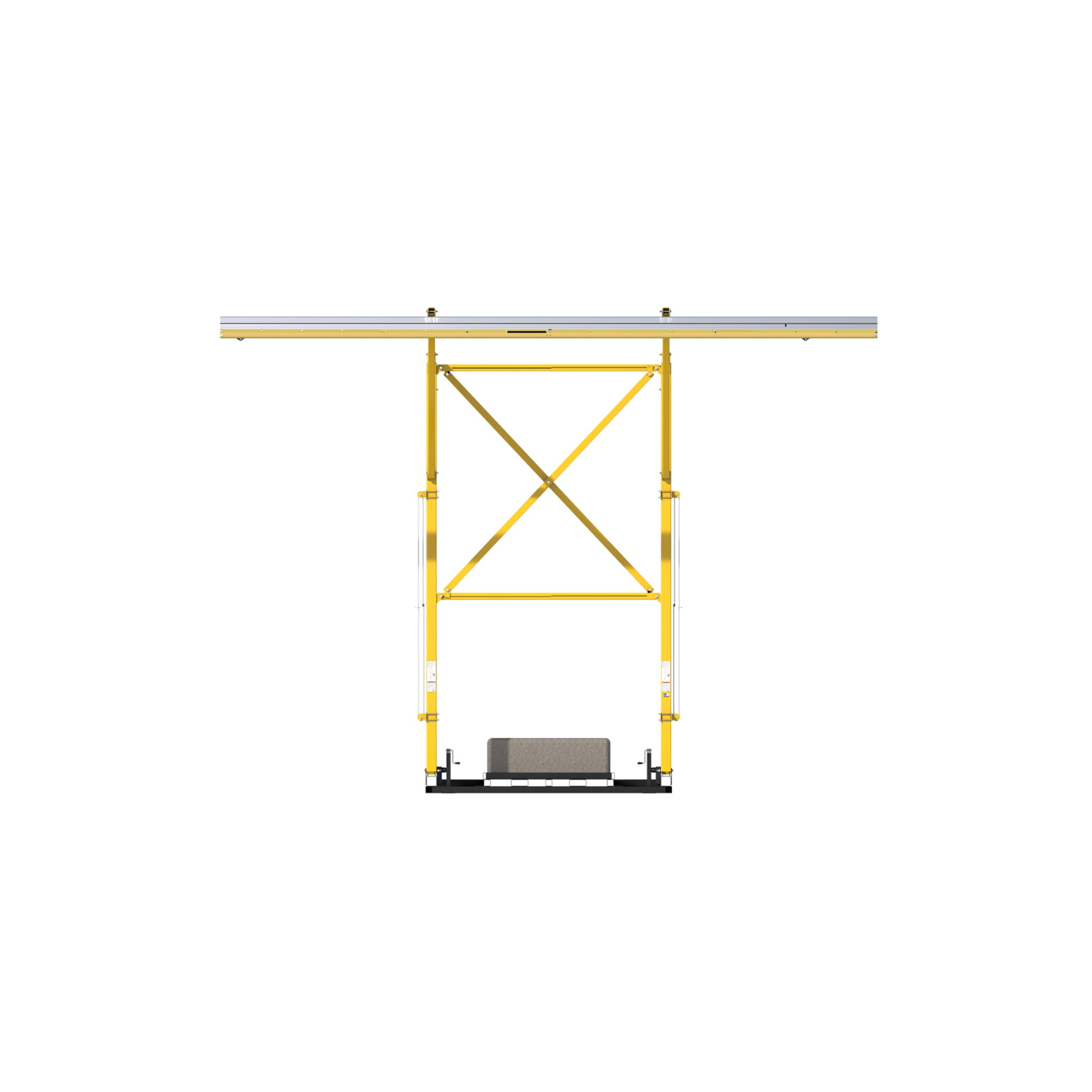 3M DBI-SALA Flexiguard Counterweight Rail Fixed Height Anchor System without Concrete - 2 User - 22 ft High - 32 ft Wide - 8517760