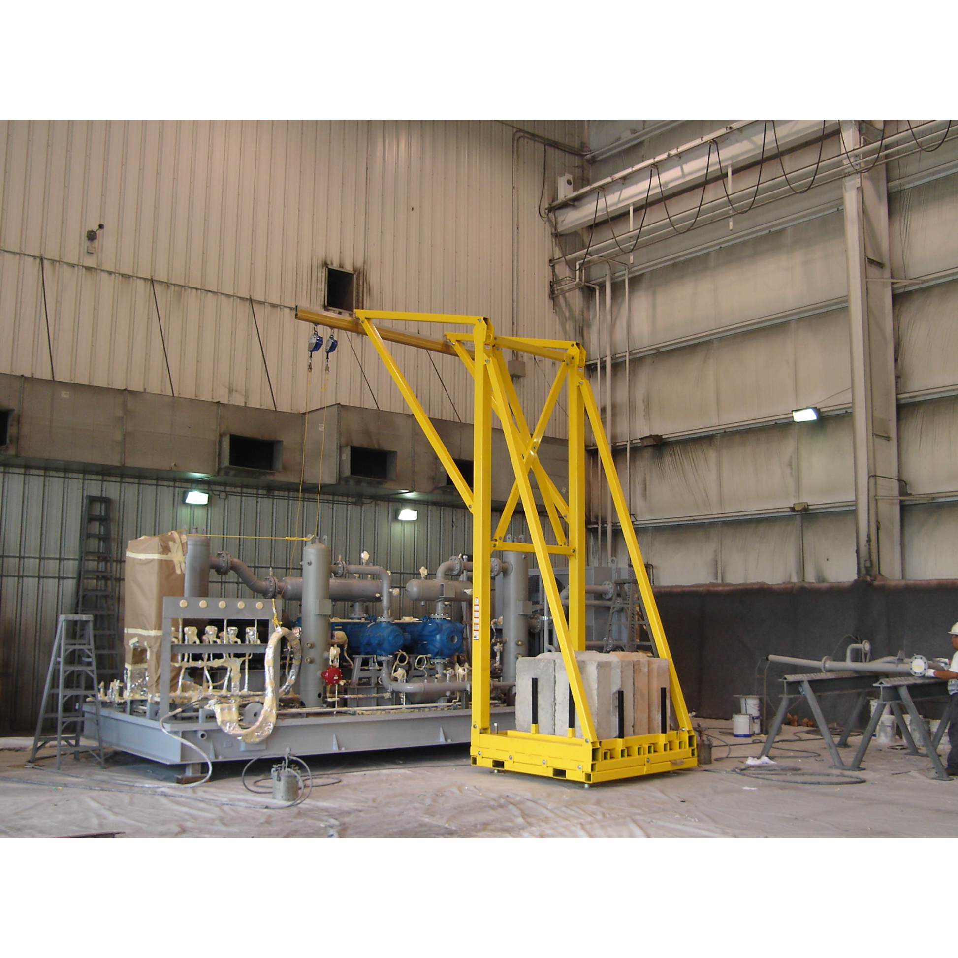 3M DBI-SALA Flexiguard Counterweight Rail Fixed Height Anchor System without Concrete - 2 User - 22 ft High - 32 ft Wide - 8517760