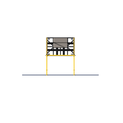 3M DBI-SALA Flexiguard Counterweight Rail Fixed Height Anchor System with Concrete - 2 User - 22 ft High - 32 ft Wide - 8517761