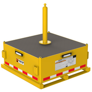 3M DBI-SALA Flexiguard Jib Counterweight Base with Concrete - Yellow - 5000 lb - 8530566