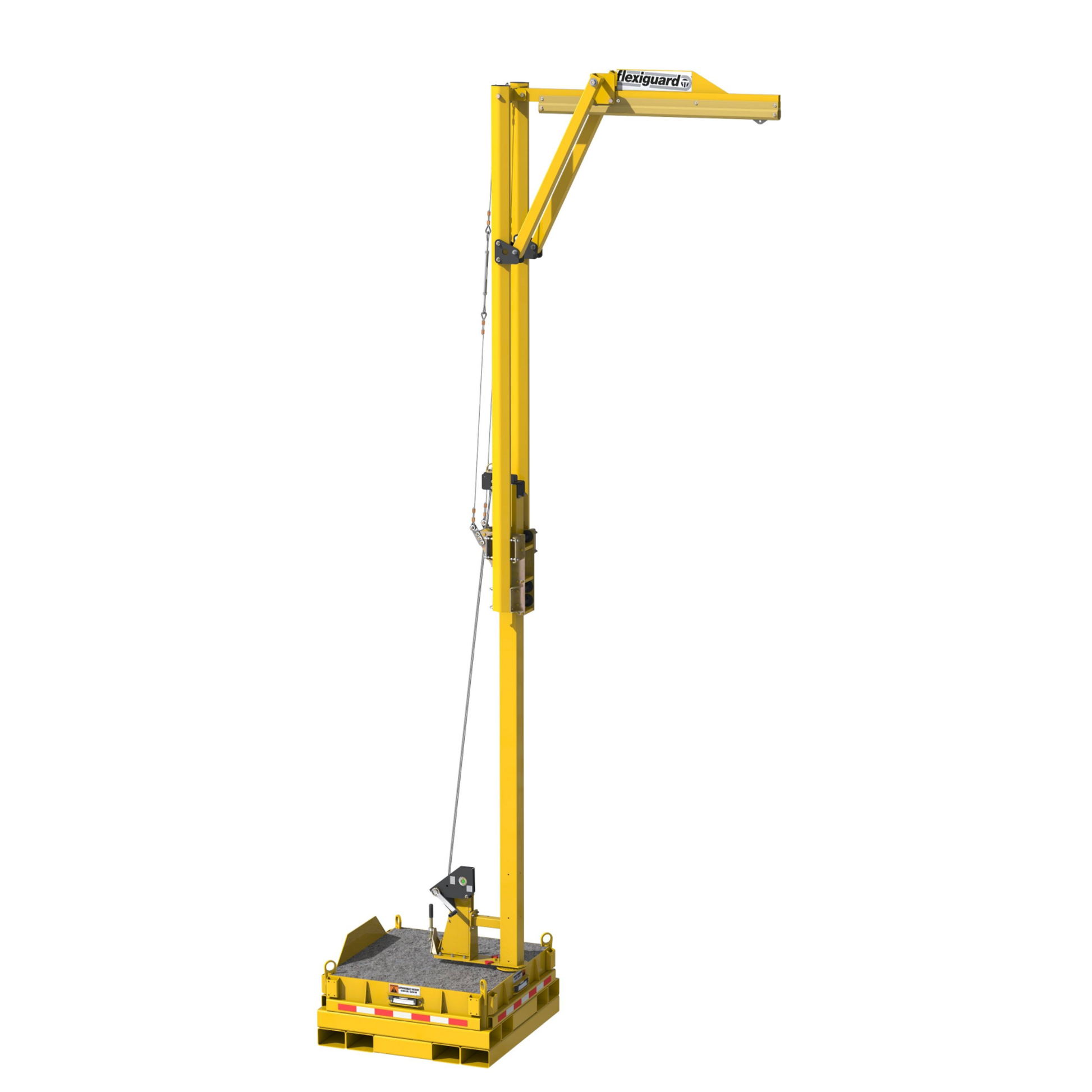 3M DBI-SALA Flexiguard Jib Counterweight Base with Concrete - Yellow - 5000 lb - 8530566