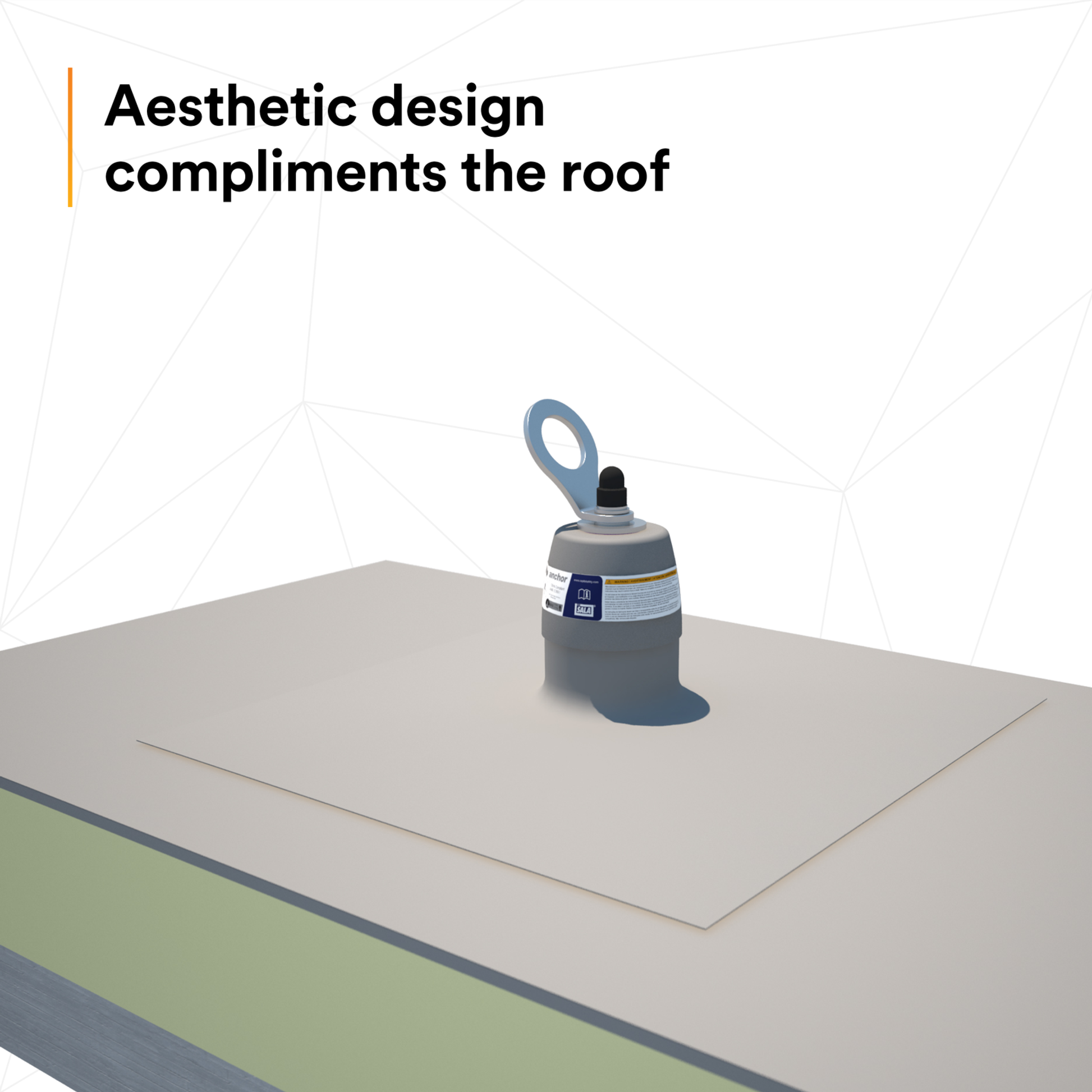 3M DBI-SALA Roof Top Anchor - For Standard Membrane Roofs - 2100139