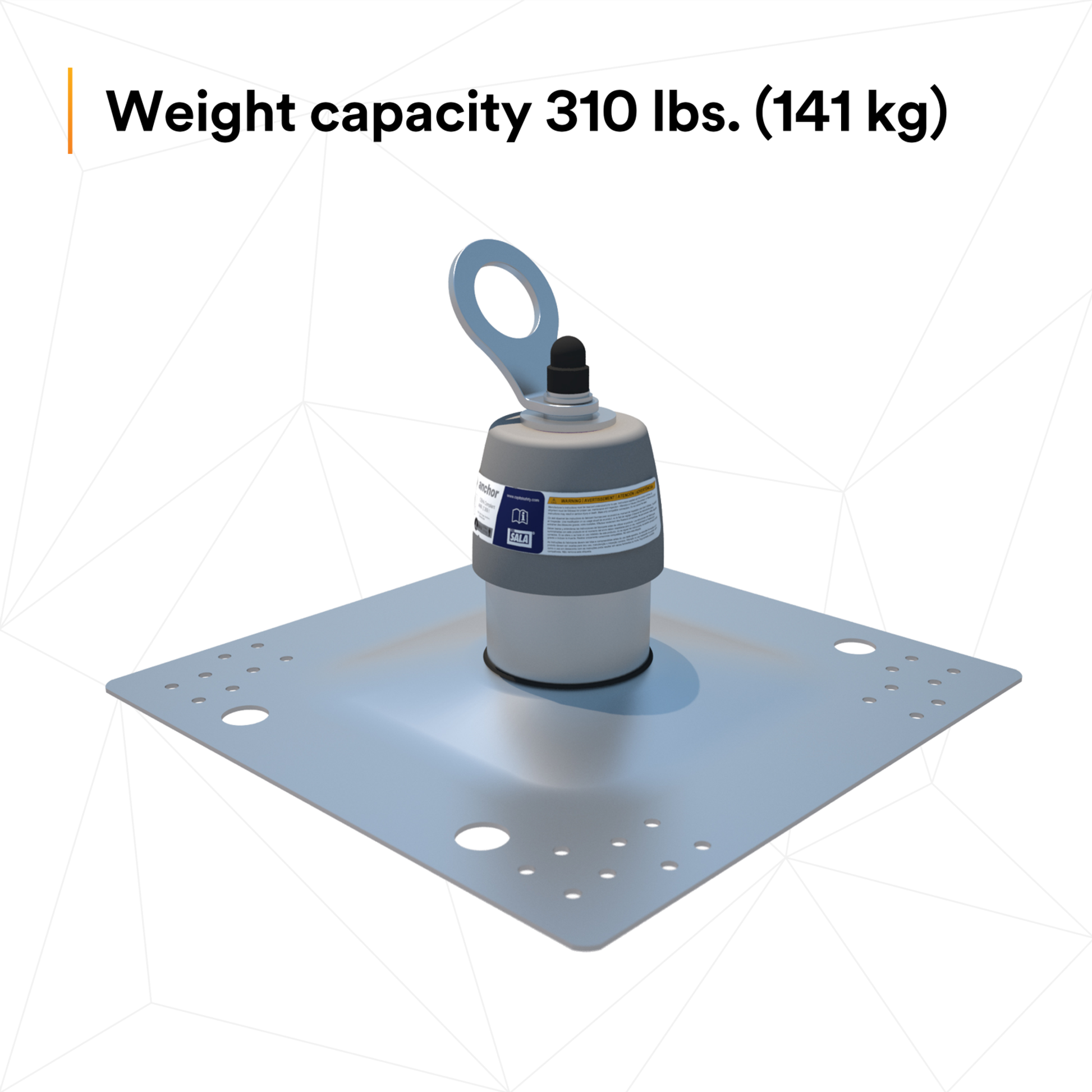3M DBI-SALA Roof Top Anchor - For Standard Membrane Roofs - 2100139