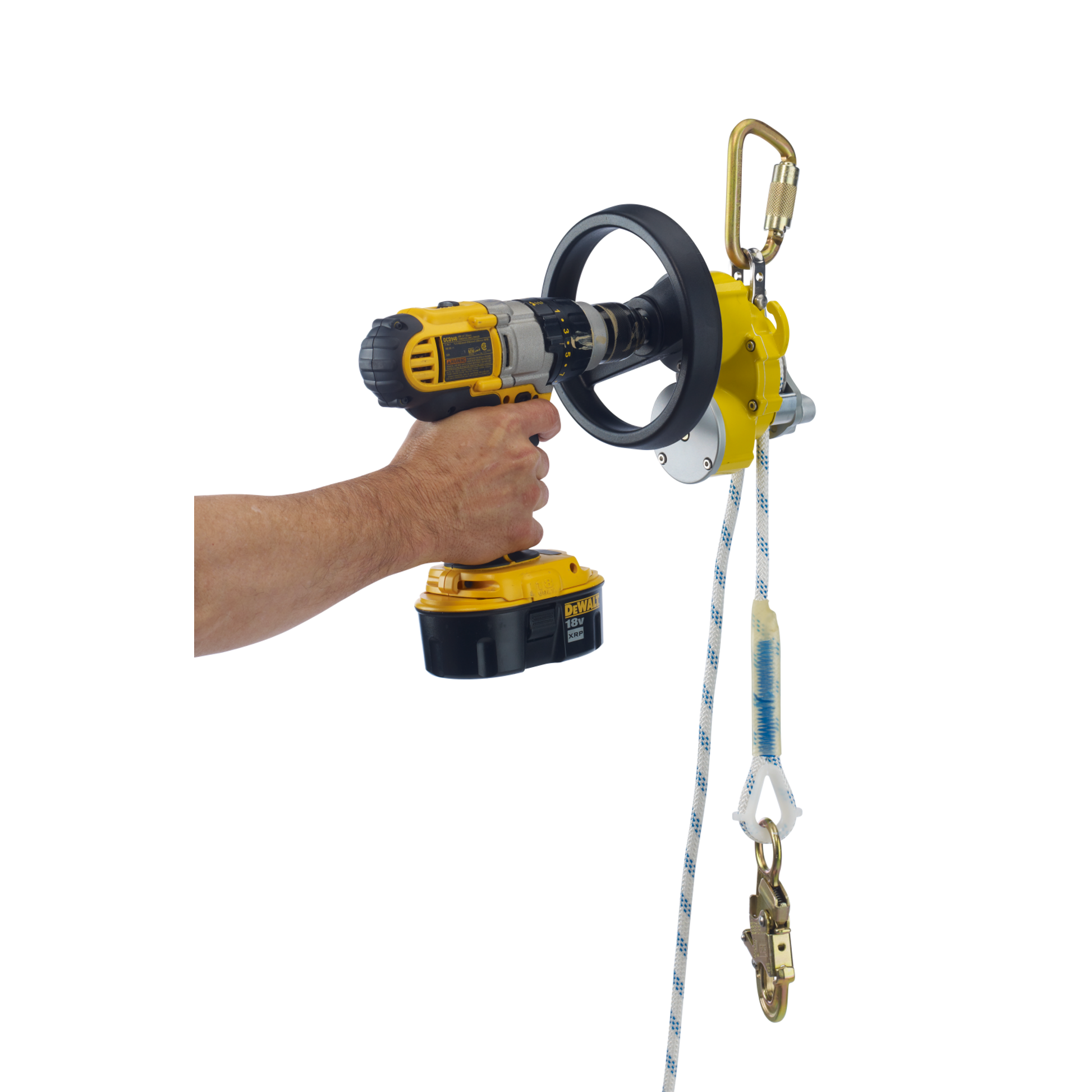 3M DBI-SALA Rollgliss R550 Rescue and Descent Device Kit with Rescue Wheel - 3/8 in Nylon Kernmantle Rope - 500 ft - 3327500