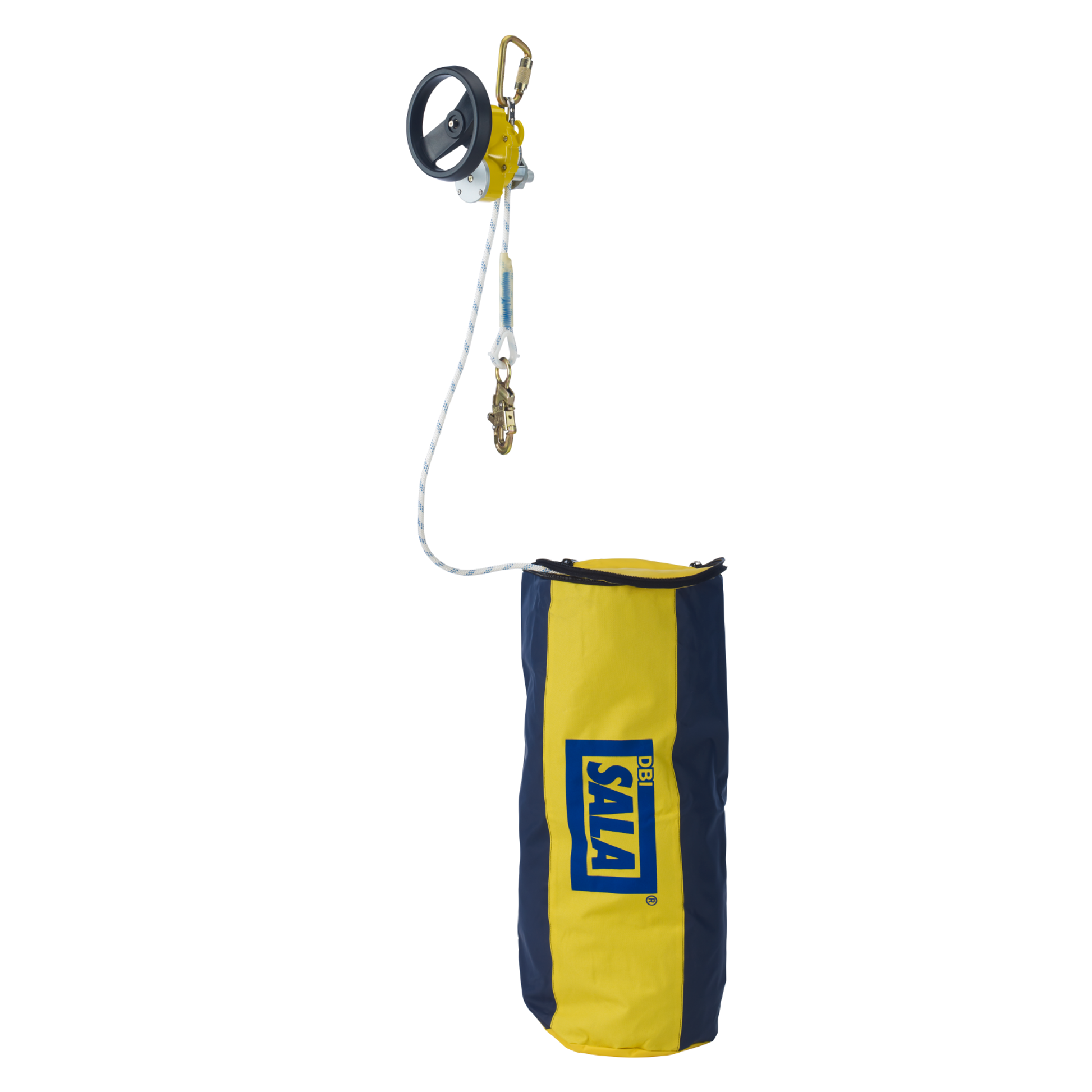 3M DBI-SALA Rollgliss R550 Rescue and Descent Device Kit with Rescue Wheel - 3/8 in Nylon Kernmantle Rope - 500 ft - 3327500