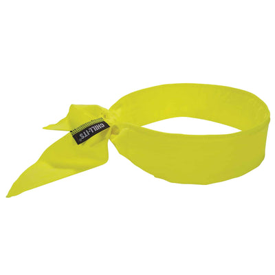 Ergodyne Chill-Its 6702 Cooling Bandana - Polymer Embedded Batting Material, Tie Closure