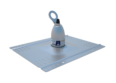 3M DBI-SALA Roof Top Anchor - For Metal - Concrete - Wood Roofs - Silver - 2100133
