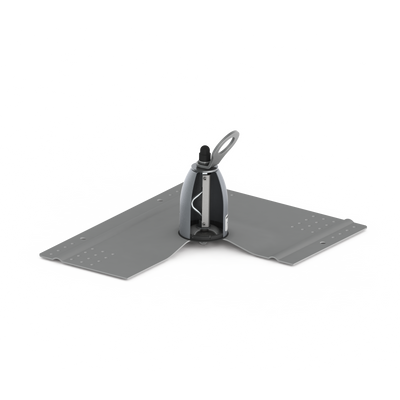 3M DBI-SALA Roof Top Anchor - For Metal - Concrete - Wood Roofs - Silver - 2100133