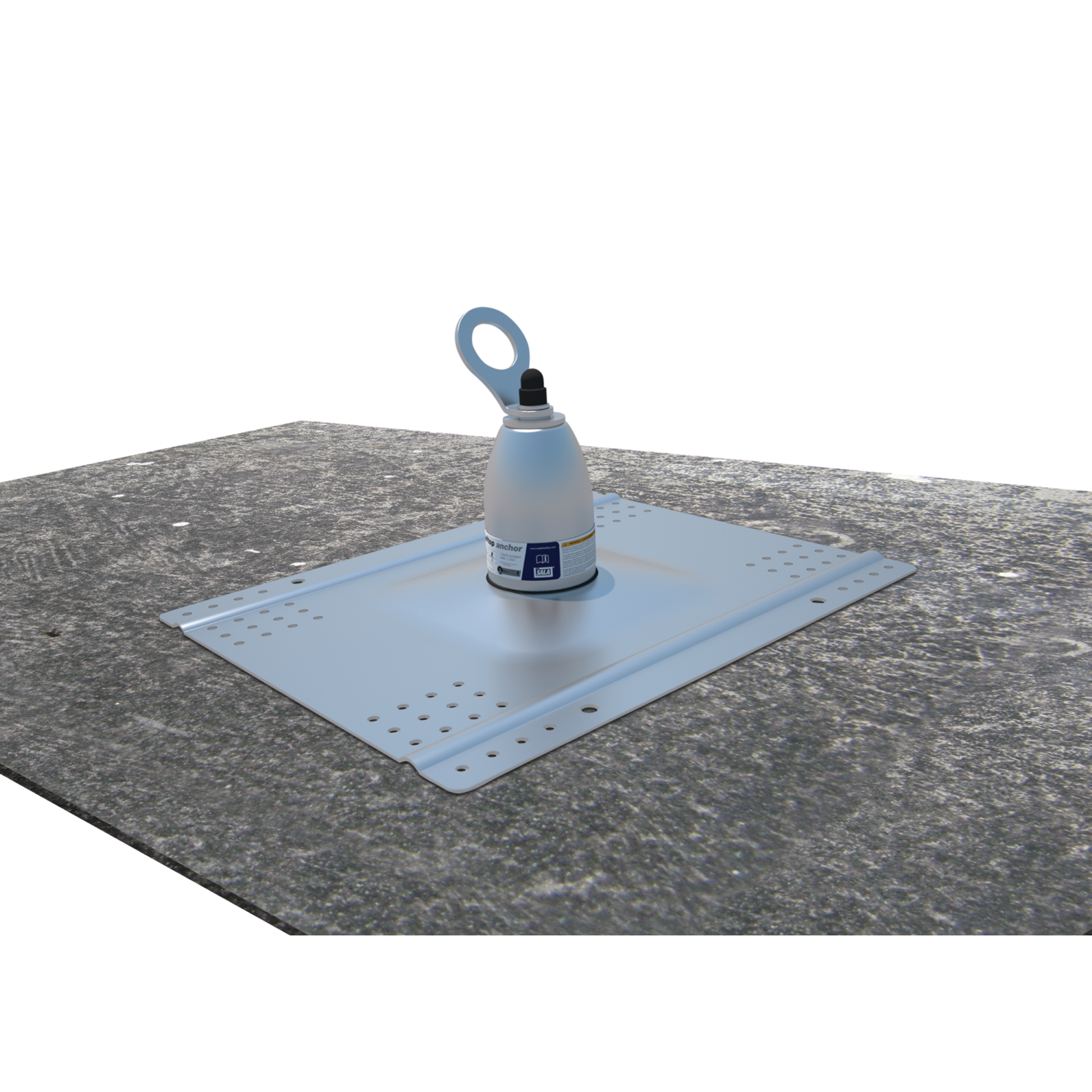 3M DBI-SALA Roof Top Anchor - For Metal - Concrete - Wood Roofs - Silver - 2100133