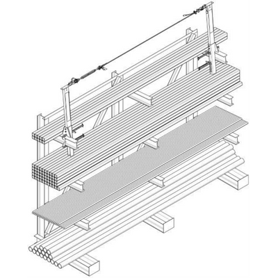 3M DBI-SALA SecuraSpan Perpendicular I - Beam HLL Stanchion with Base - 7400087