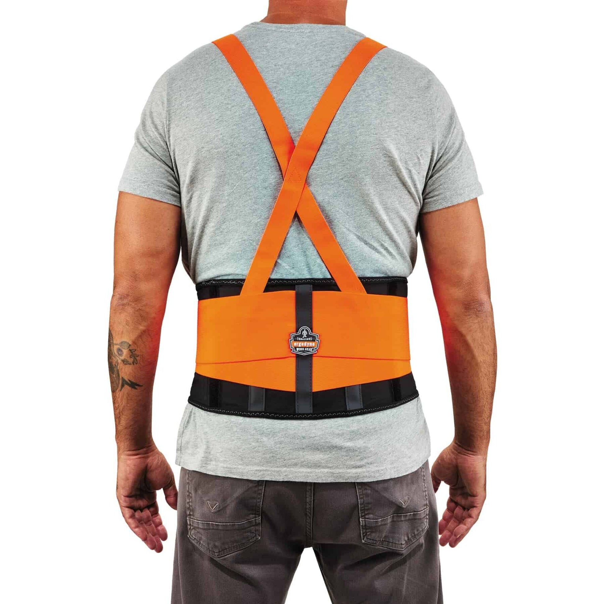 Ergodyne ProFlex 100HV Spandex Hi-Vis Back Support Brace