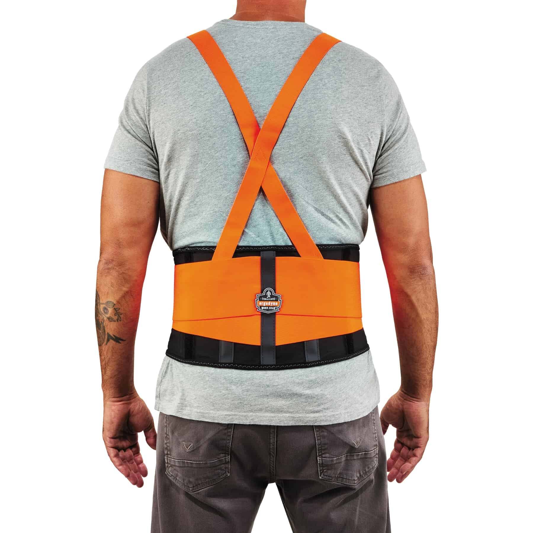 Ergodyne ProFlex 100HV Spandex Hi-Vis Back Support Brace