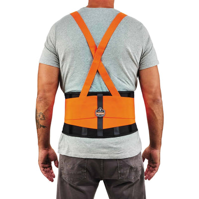 Ergodyne ProFlex 100HV Spandex Hi-Vis Back Support Brace