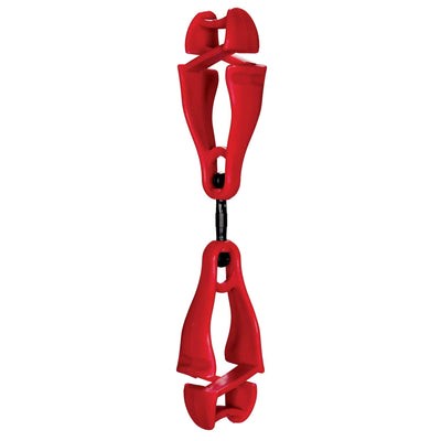 Ergodyne Squids 3420 Swiveling Glove Clip Holder with Dual Clips - Single