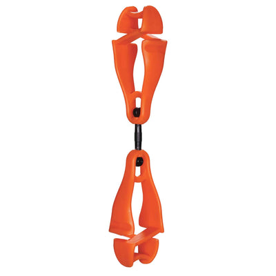Ergodyne Squids 3420 Swiveling Glove Clip Holder with Dual Clips - Single