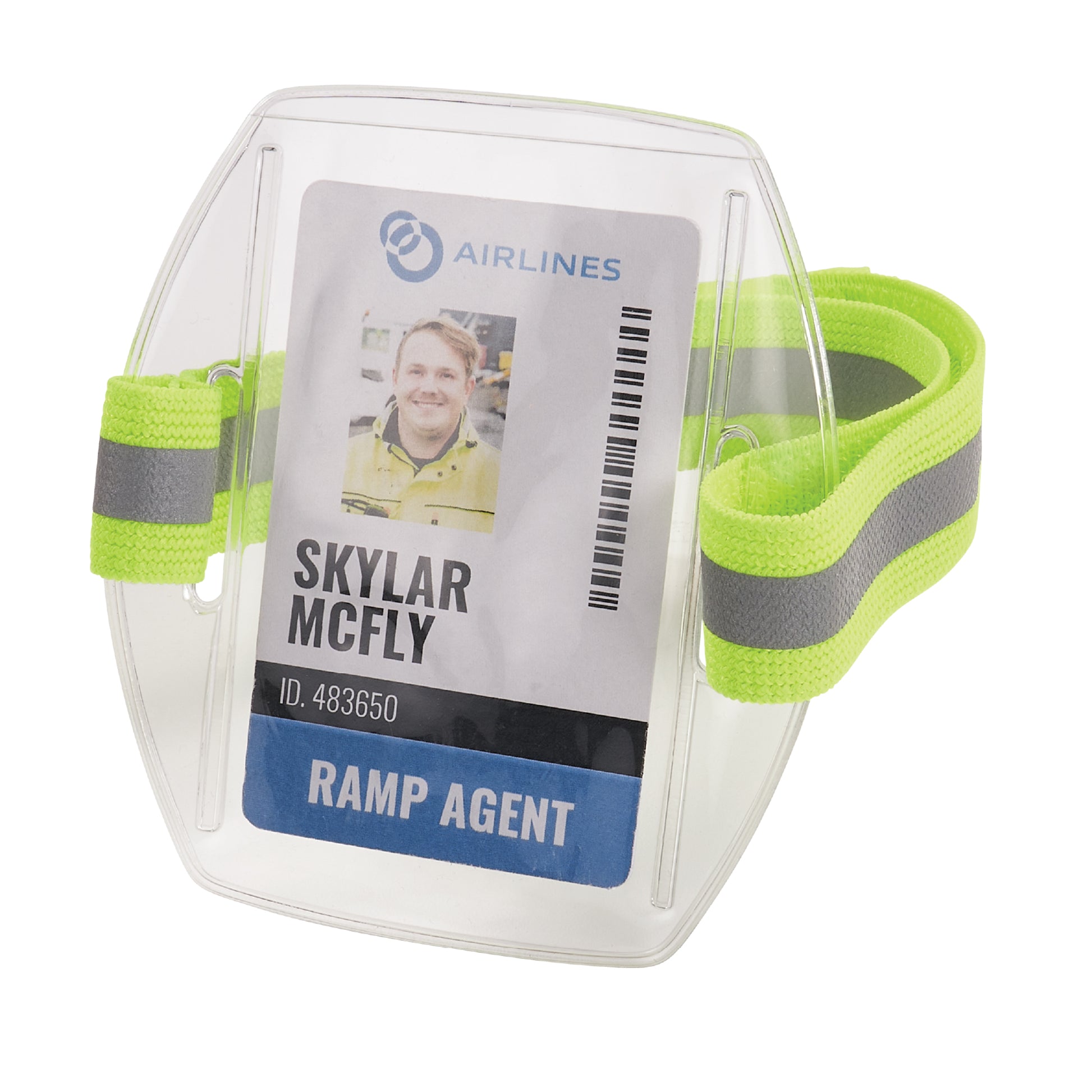 Ergodyne Squids 3386 Vinyl Arm Band ID/Badge Holder - Hi-Vis