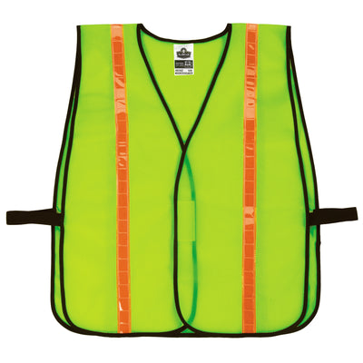 Ergodyne GloWear 8040HL Hi-Vis Safety Vest with Combined Performance Tape - Non-Certified, Hook & Loop - Orange