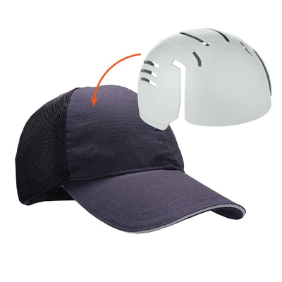 Ergodyne Skullerz 8946 Standard Baseball Cap and Bump Cap Insert - Hat w/ Insert