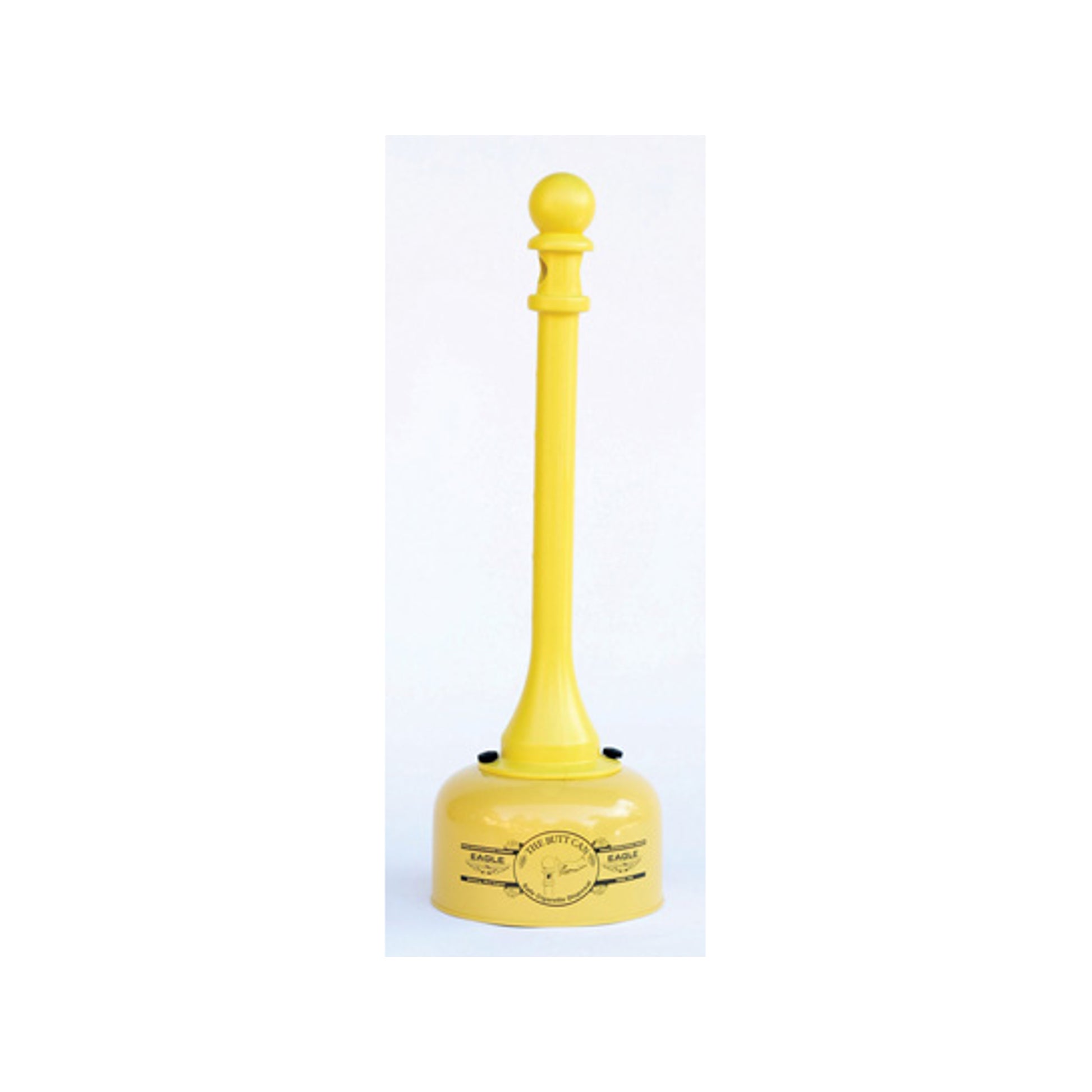 Eagle Metal and Poly Butt Can - 2 Gallon - Yellow - 1202