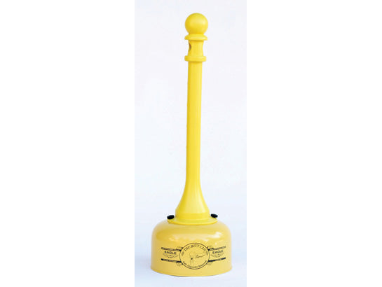 Eagle Metal and Poly Butt Can - 2 Gallon - Yellow - 1202