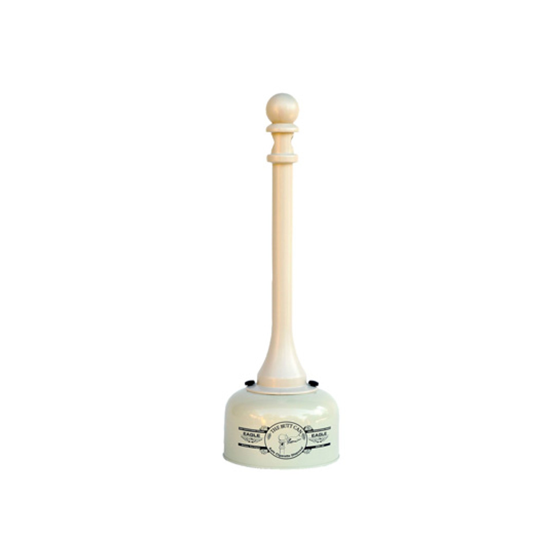 Eagle Metal and Poly Butt Can - 2 Gallon - Beige - 1202BEI