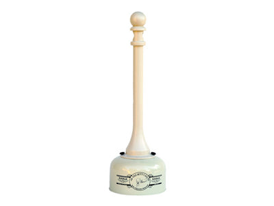Justrite Metal and Poly Butt Can - 2 Gallon - Beige - 1202BEI