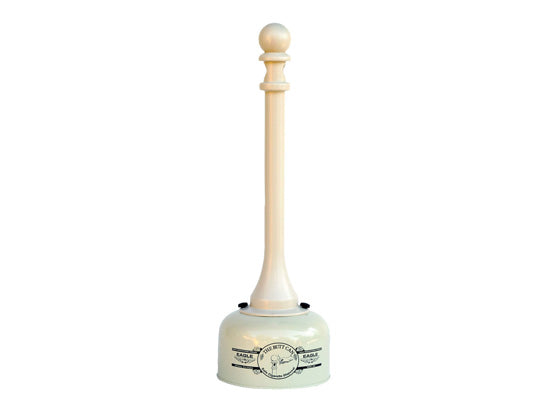Eagle Metal and Poly Butt Can - 2 Gallon - Beige - 1202BEI