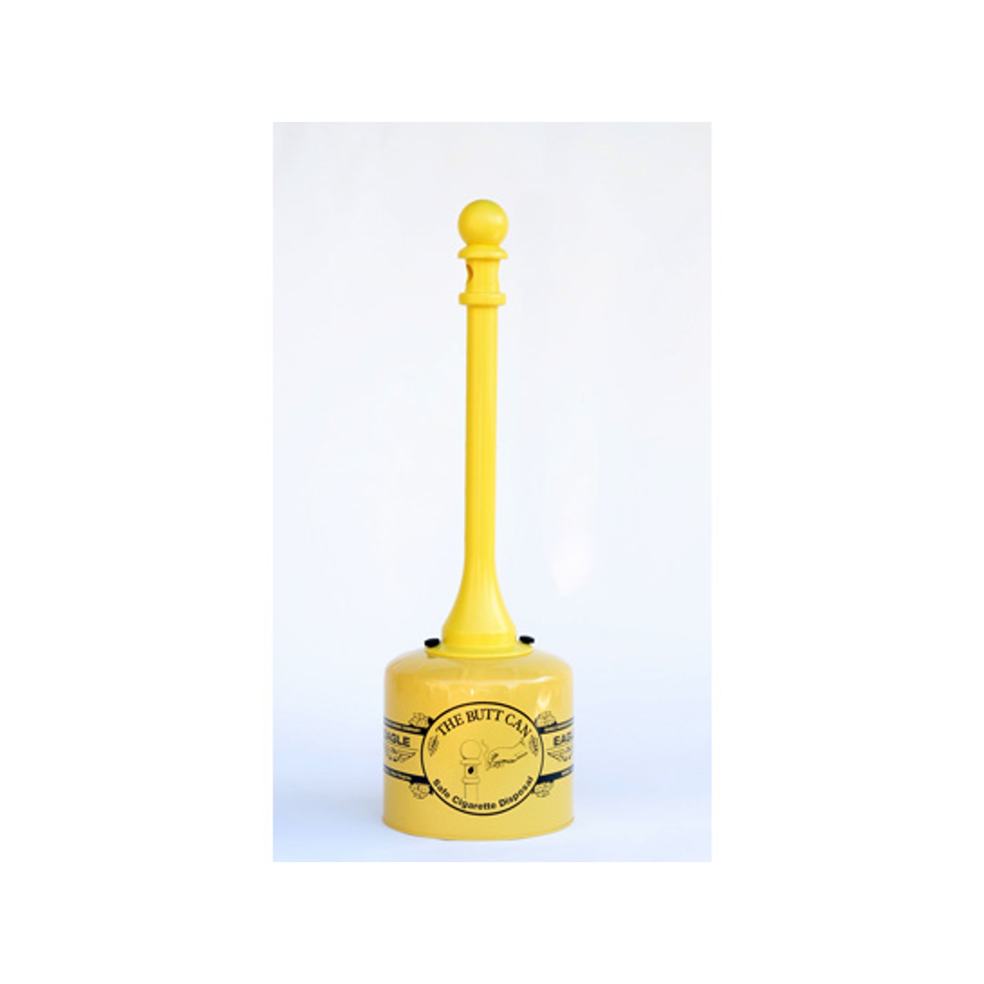 Eagle Metal and Poly Butt Can - 5 Gallon - Yellow - 1205