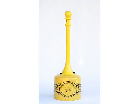 Justrite Metal and Poly Butt Can - 5 Gallon - Yellow - 1205