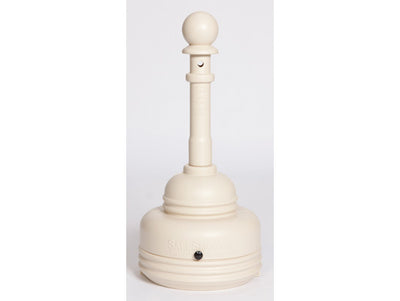 Justrite SafeSmoker Cigarette Receptacle - 5 Quart - Beige - 1206BEIGE