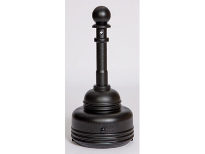 Justrite SafeSmoker Cigarette Receptacle - 5 Quart - Black - 1206BLACK