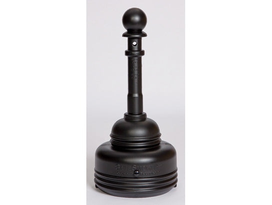 Justrite SafeSmoker Cigarette Receptacle - 5 Quart - Black - 1206BLACK