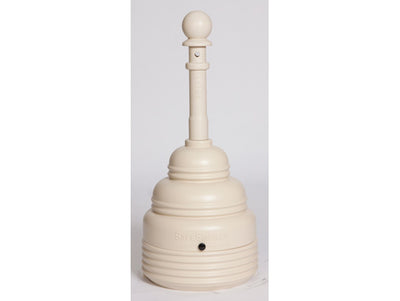 Justrite SafeSmoker Cigarette Receptacle - 4 Gallon - Beige - 1208BEIGE