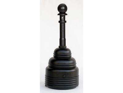 Justrite SafeSmoker Cigarette Receptacle - 4 Gallon - Black - 1208BLACK