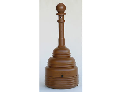 Justrite SafeSmoker Cigarette Receptacle - 4 Gallon - Brown - 1208BROWN