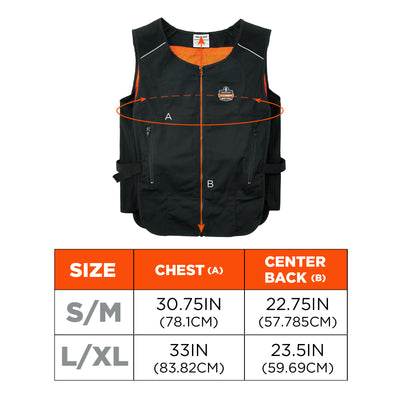 Ergodyne Chill-Its 6255 Lightweight Phase Change Cooling Vest - Vest Only